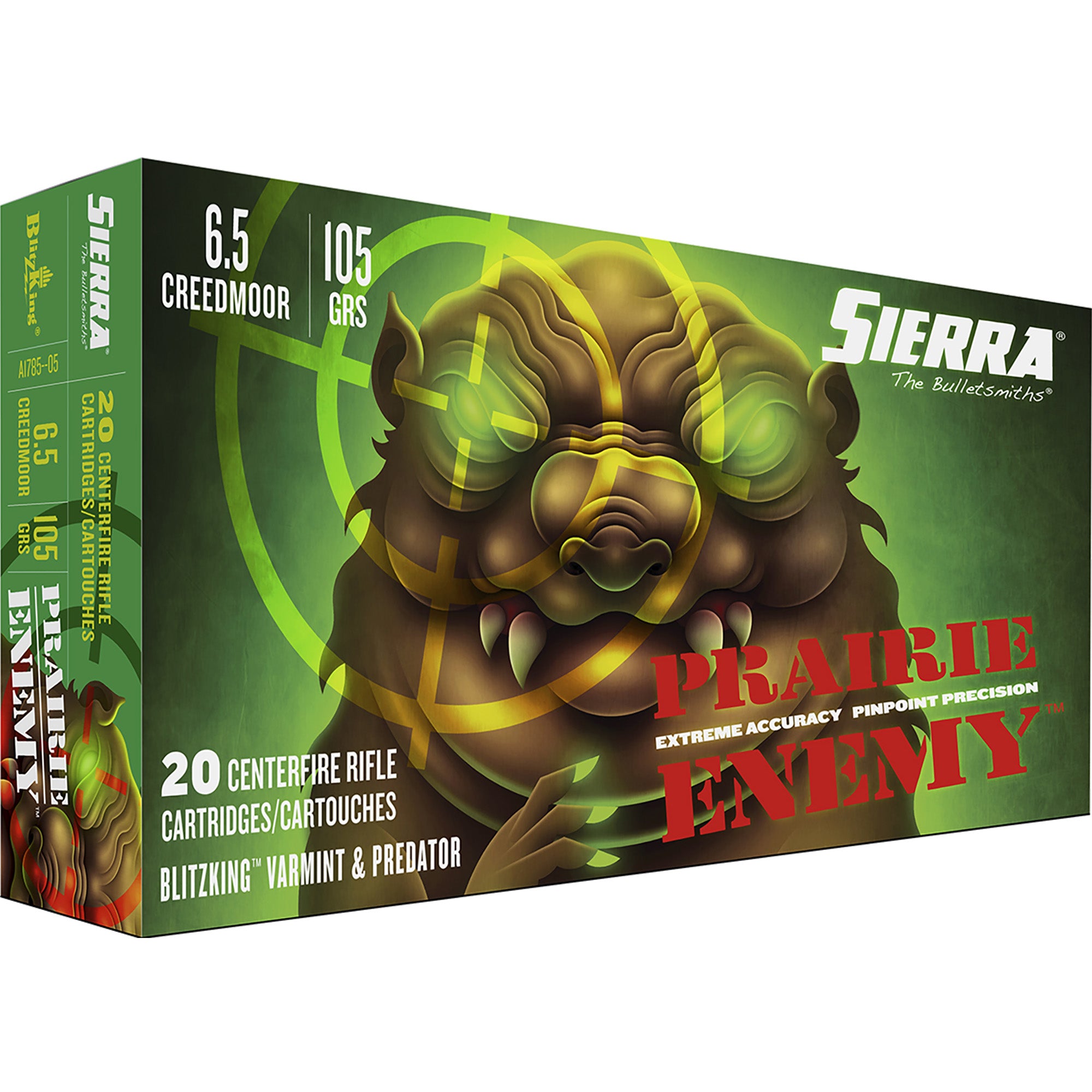 Sierra Prairie Enemy BlitzKing Polymer Tip 105 Grain 6.5mm Creedmoor
