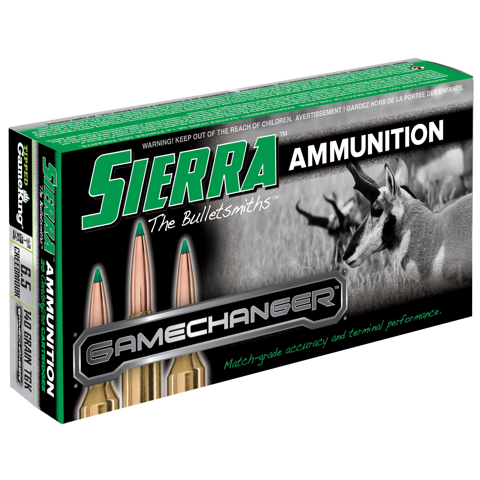 Sierra GameChanger Sierra Tipped GameKing 140 Grain 6.5mm Creedmoor