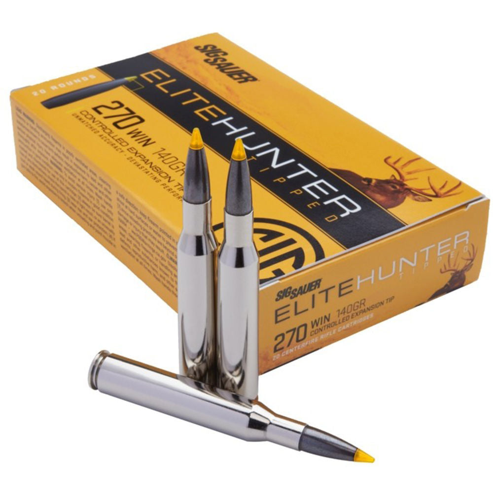 Sig Sauer Elite Copper Hunting .270 Winchester 120 grain Solid Copper Projectile ammunition