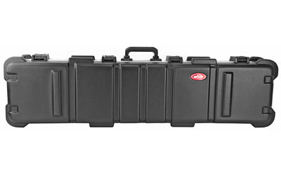 SKB 2SKB-5009 Hard Shell Double Rifle Case with Built-In Wheels, Black, 50"x9.5"x6"