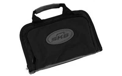 SKB 2SKB-HG96-BK Dry-Tec Handgun Case, 11"x7", Black, Oversized Nylon Zippers, Two-Layer Dry-Tek Padding