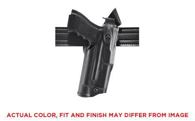 Safariland 6360 Mid-Ride Duty Holster, Glock 19 23 with Light, Level III, Right Hand, Plain Black