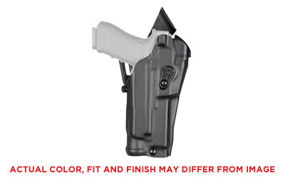 Safariland ALS Mid-Ride Level I Duty Holster 6390RDS, Glock 17 w/Light, RH, STX Tactical Black Finish