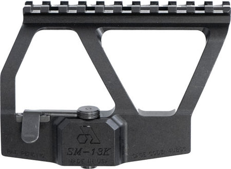 Arsenal SM-13K AKS-74 Tension Adjustable 5" Picatinny Scope Mount Black Aircraft Grade Aluminum