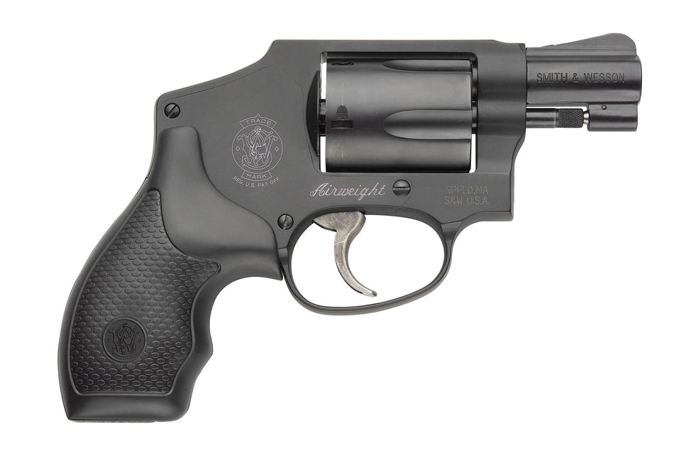 Smith & Wesson 150544 Model 442 *CA Compliant 38 S&W Spl +P 5 Shot 1.88" Stainless Steel Barrel, Carbon Steel Cylinder, Aluminum J-Frame, Black Metal Finish, Integral Front Sight, No Safety Lock