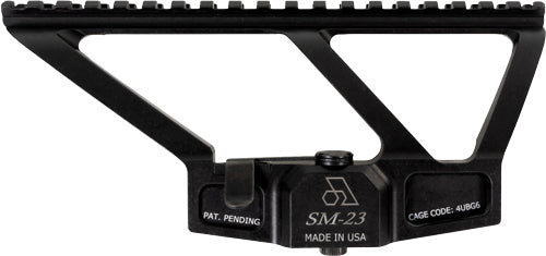 Arsenal SM-23 7.625 Inch Picatinny Optic Rail Mount Black Aircraft Aluminum
