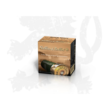Sellier and Bellot SB Buck Shot Hunting 27 Pellets Shotgun Ammo 12 Gauge 2.75 in 1-1/4 oz #4 Buck