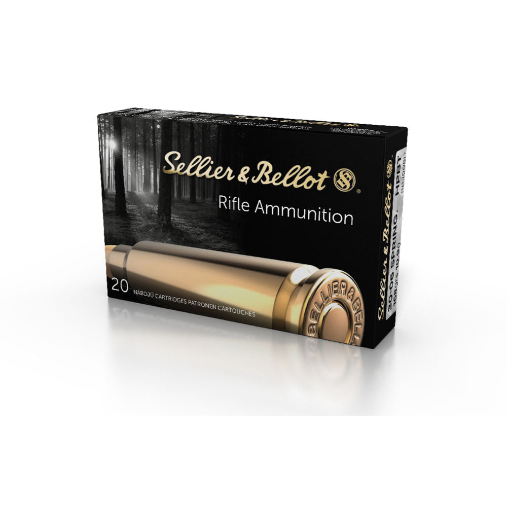 Sellier and Bellot Match .30-06 Springfield 168 grain Hollow Point Boat Tail ammunition