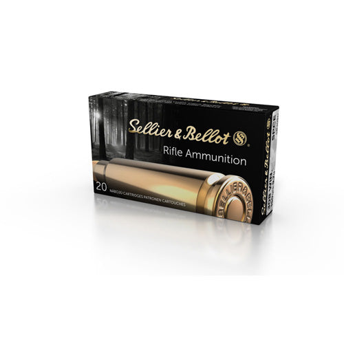 Sellier and Bellot Rifle .308 Win / 7.62x51mm 150 grain Semi-Jacketed Soft Point Cut-Through Edge ammunition