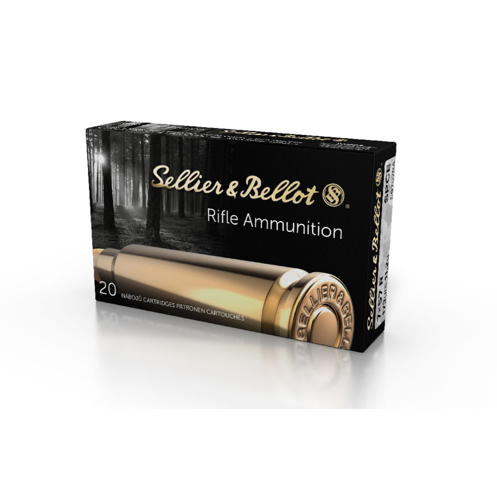 Sellier and Bellot Rifle 7x57mmR 173 grain Soft Point Cut Through Edge ammunition