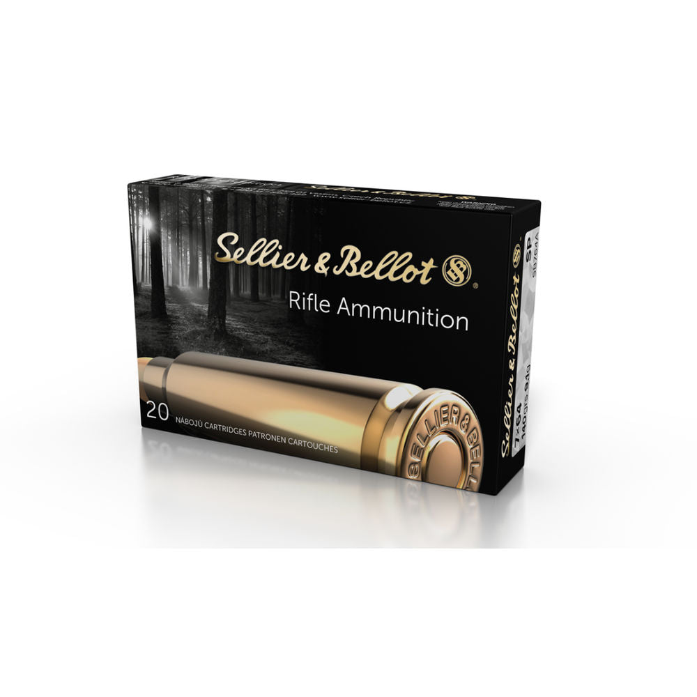 Sellier and Bellot Rifle 7x64mm Brenneke 139 grain Soft Point ammunition