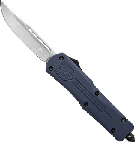 CobraTec Small OTF FS3 NYPD Blue D2 Drop Point Knife 3"
