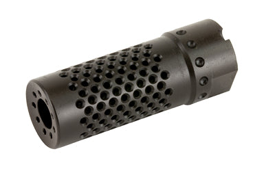 Spike's Tactical Dynacomp AK Compensator, 7.62x39mm, M14x1 LH Thread, Index Notch, Black Nitride SAKD14M