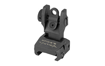 Spike's Tactical Rear Flip Sight, 1.3oz, Corrosion Resistant Steel Components, Black SAS85R1