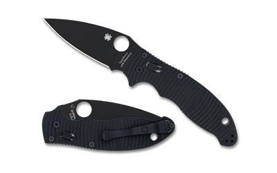 Spyderco Manix 2 Salt 3.37" CPM MagnaCut Blade Folding Knife Black G-10 Handle DLC Ball Bearing Lock C101GMCBKP2