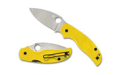 Spyderco Sage 5 Salt Compression Lock Folding Knife, 3" MagnaCut Blade, Yellow FRN C123PYL