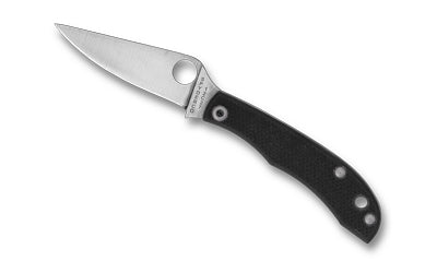Spyderco Honeybee 3.72" Overall Slipjoint Knife 12C27 Blade Black G-10 Handle C137GBKP