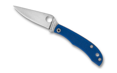 Spyderco Honeybee G-10 Compact Folder, 1.68" 12C27 Steel, Blue G-10 Handle, Slip Joint Lock