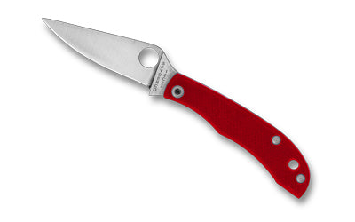 Spyderco HONEYBEE G-10 Micro Folder, 1.68" 12C27 Steel Blade, Red G-10 Handle, Slip Joint