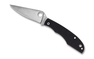 Spyderco Grasshopper 5.13" Overall Slipjoint Knife 12C27 Blade Black G-10 Handle C138GBKP