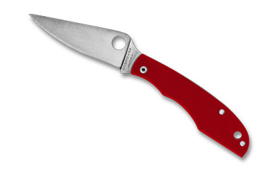 Spyderco Grasshopper G-10 Pocket Folder, 2.3" 12C27 Steel Blade, Red G-10 Handle, Slip Joint Lock