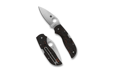 Spyderco Chaparral Red Fatcarbon Folder 2.8" Drop Point CTS XHP Stainless Back Lock C152CFRDP