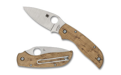 Spyderco Chaparral SlipIt Folder, CTS XHP Steel, 2.77" Drop Point, Birdseye Maple C152NLWDP