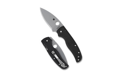 Spyderco Shaman Lightweight 3.58" CTS BD1N Blade Folding Knife Black FRN Handle Satin Finish Compression Lock C229PBK