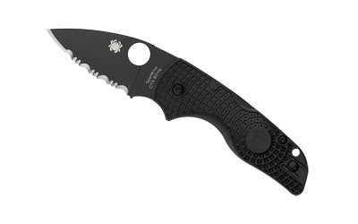 Spyderco Lil Native Lightweight Black, 2.43" SpyderEdge DLC BD1N Blade, Matte Finish C230SBBK