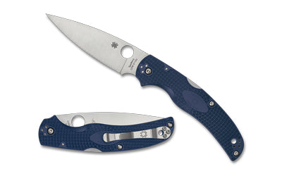 Spyderco Native Chief Lightweight Blue FRN Handle, 4.02" CPM-S110V Plain Edge Folder C244PDBL