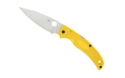 Spyderco Native Chief Lightweight Salt Back Lock Folder, CPM MagnaCut, Yellow FRN, 4.02" C244PYL