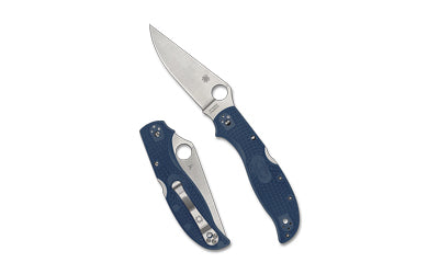 Spyderco Stretch 2 XL SPY27, 3.99" Clip Point Drop Point Blade, Cobalt Blue FRN, Back Lock