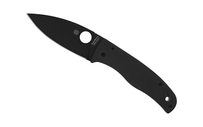 Spyderco Bodacious Black G-10 Handle, 3.66" DLC CPM-S30V Plain Edge, Matte Finish C263GPBK