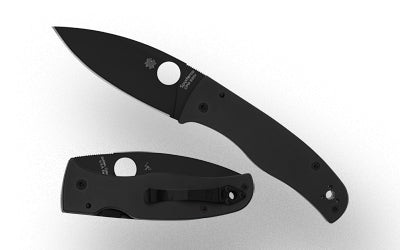 Spyderco Bodacious Black G-10, 3.66" DLC S30V SpyderEdge Blade, Matte Finish C263GSBK