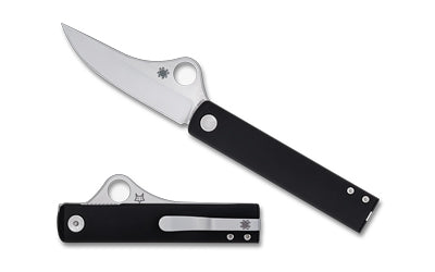 Spyderco Essenza Aluminum Handle Folder 3.19" Straight Back N690Co Steel LinerLock C272ALBKP