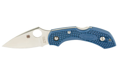 Spyderco Dragonfly 2 SPY27 Compact Folder, 2.28" Drop Point, Cobalt Blue FRN, Reversible Wire Clip
