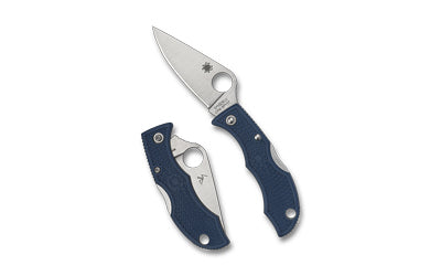 Spyderco Ladybug 3 4.38" Overall Back Lock Knife CPM SPY27 Blade Blue FRN Handle LPCBL3