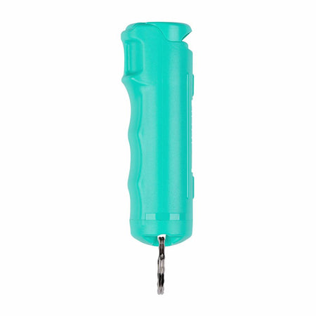 Sabre Pepper Gel Green with Flip Top Safety and Key Ring Snap Clip