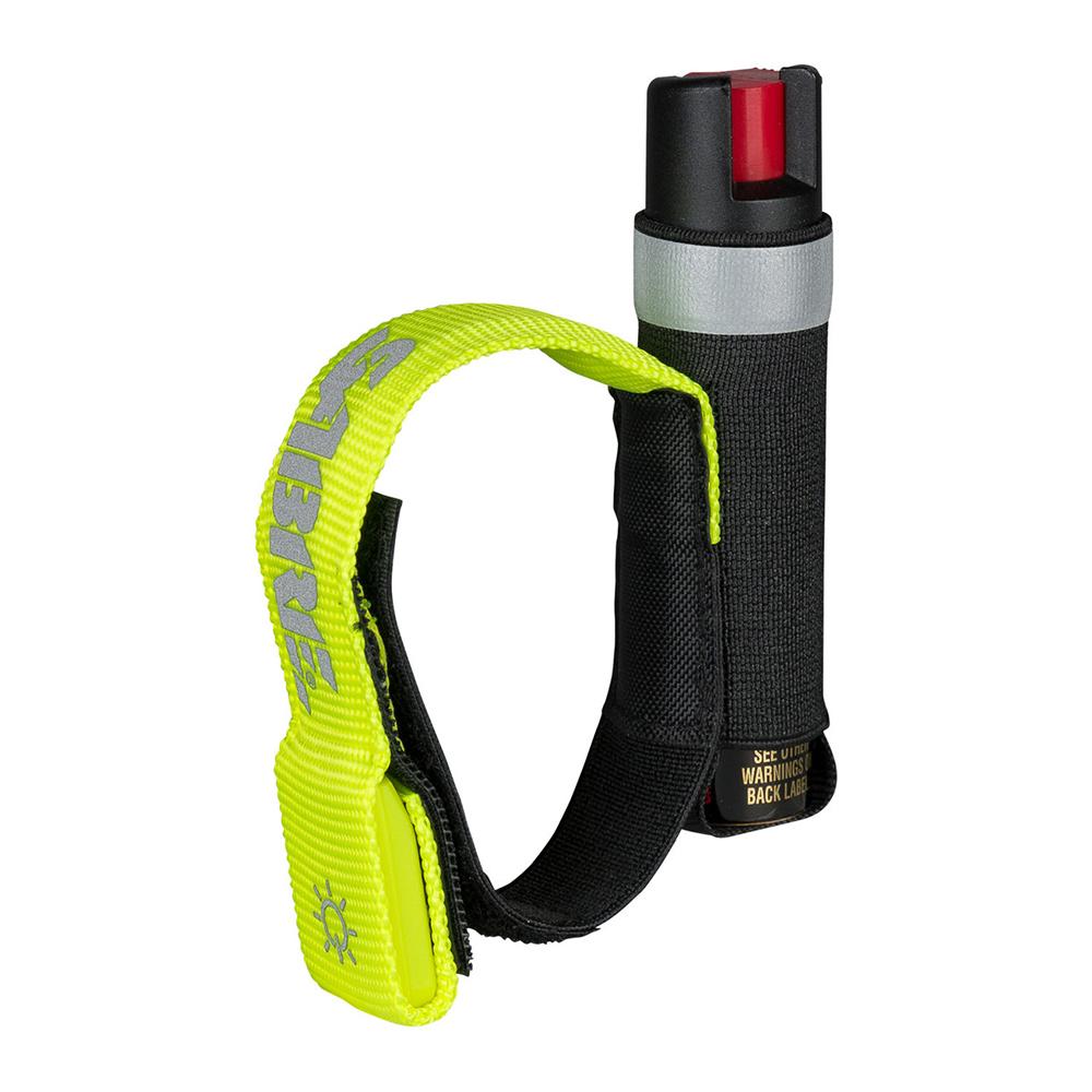Sabre Runner Defense Pepper Gel with Reflective LED Hand Strap Adjustable
