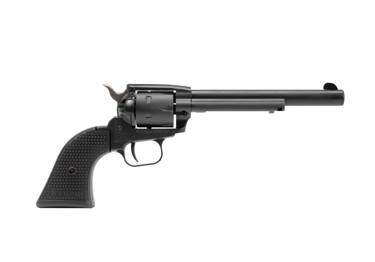 Heritage Mfg SRR32SB6PG Rough Rider 32 H&R Mag 6 Shot 6.50" Overall Satin Black Barrel, Cylinder & Steel Frame, Exposed Hammer