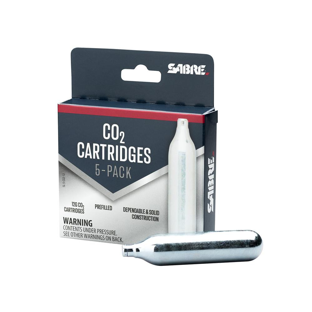 Sabre 12g CO2 Cartridges 5-Count Refill for SABRE Home Defense Launcher