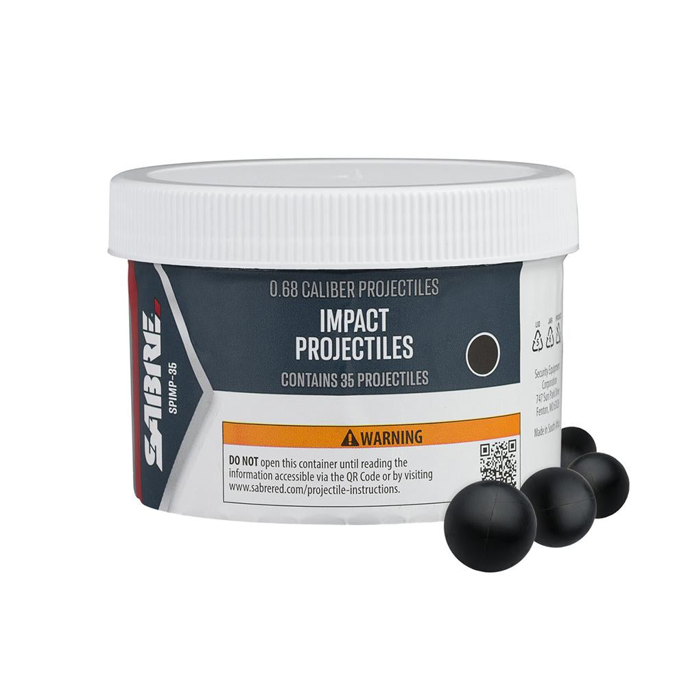 Sabre 35-Count 0.68 Caliber Less-Lethal Impact Projectiles