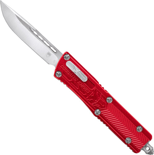 CobraTec Sidewinder OTF Small Red 2.5" Drop Point Pocket Knife