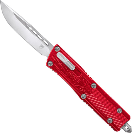 CobraTec Sidewinder OTF Small Red 2.5" Drop Point Pocket Knife