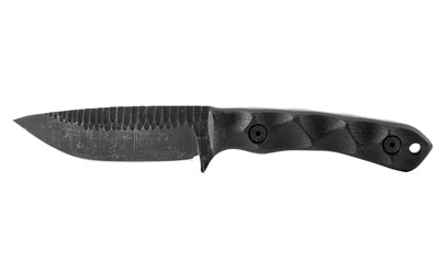 Stroup Knives GP2 3.5" Drop Point Fixed Blade Knife 1095 High Carbon Black G10 Handle Kydex Sheath GP2-B-G10