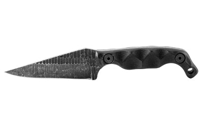 Stroup Knives Mini 3" Clip Point Fixed Blade Knife 1095 High Carbon Black G10 Handle Kydex Sheath MINI-B-G10