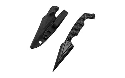 Stroup Knives ULNM-B 3.75" Spear Point Non-Metallic Zytel Fixed Blade Knife Black Includes Sheath