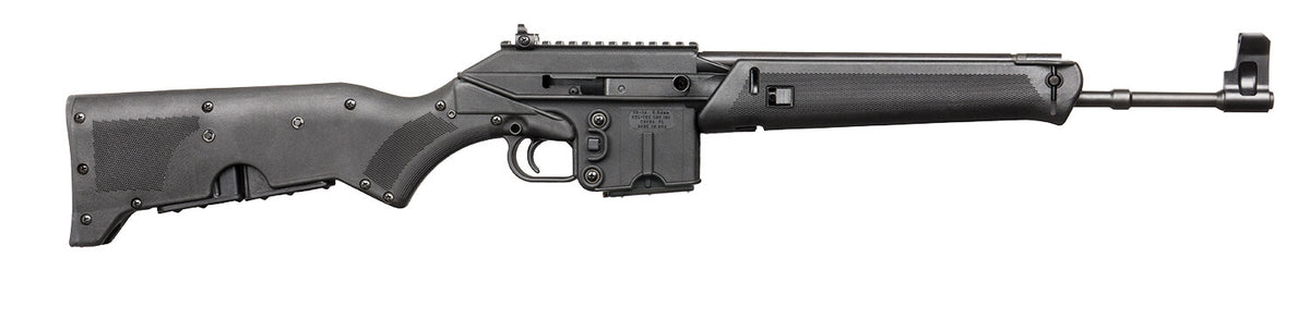 Kel-Tec SU16BBLK SU-16 5.56x45mm NATO Caliber with 16" Barrel, 10+1 Capacity, Black Metal Finish, Black Fixed Storage Compartment Stock Right Hand