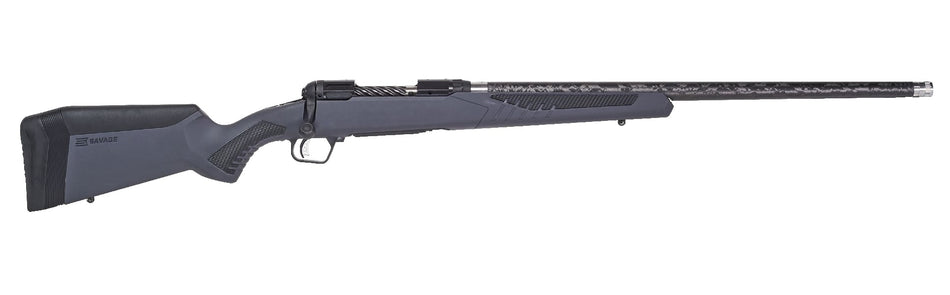 Savage Arms 57578 110 UltraLite Full Size 6.5 Creedmoor 4+1 22" Carbon Fiber Threaded Barrel, Black Melonite Drilled & Tapped Stainless Steel Receiver, Adj AccuStock Gray Synthetic Stock, Right Hand