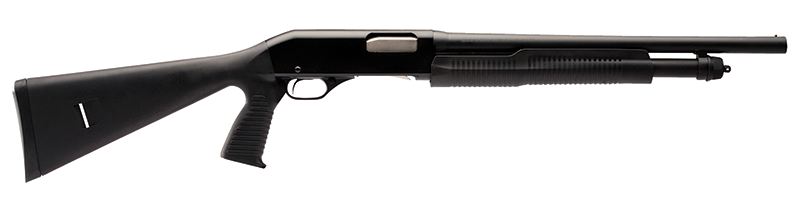 Stevens 22438 320 Security 20 Gauge 3" 5+1 18.50" Matte Blued Carbon Steel Barrel, Black Fixed Pistol Grip Stock Ambidextrous, Bead Sight